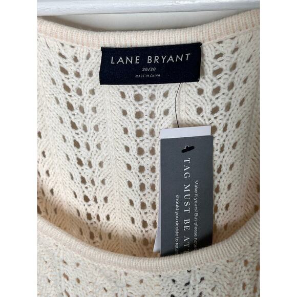 NWT Lane Bryant Eco-Friendly Chevron Striped Sweater Dress Women Size 26/28 - Picture 7 of 14